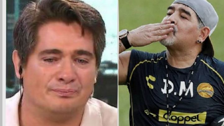 Desgarrador: el video del conductor argentino que se quebró al dar la noticia de Diego Maradona