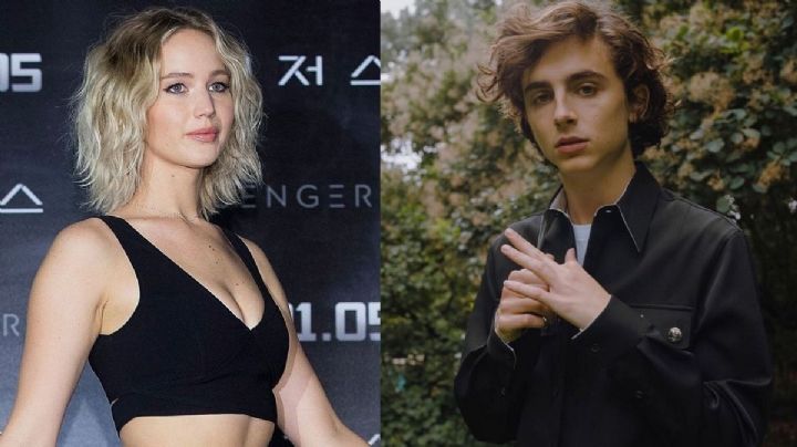 Paciencia: quedan 5 años para que Jennifer Lawrence tenga una cita con Timothée Chalamet