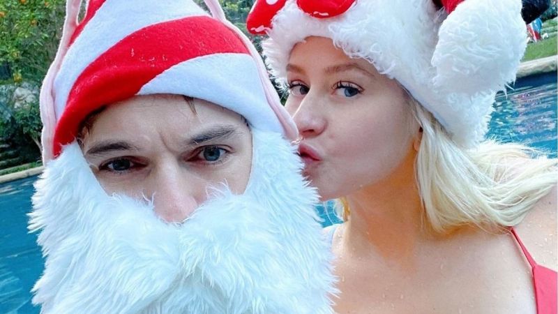 Bikini, nieve y pileta: las fotos de las vacaciones navideñas de Christina Aguilera