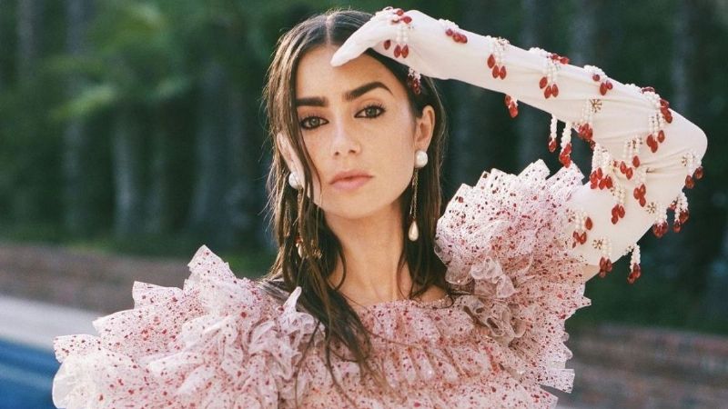 Pura elegancia: el vestido de Lily Collins que deslumbró a todos