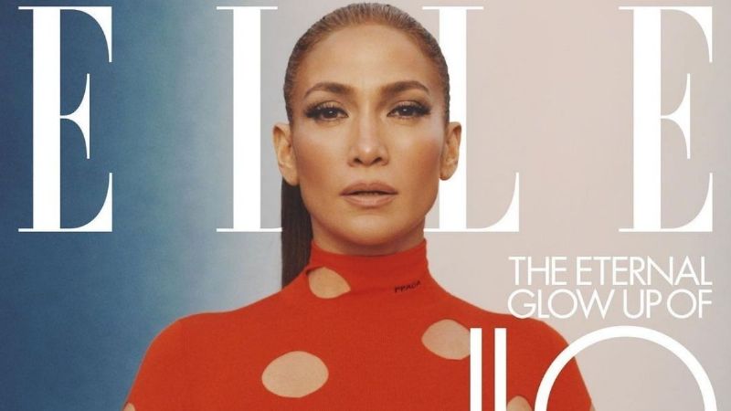 Sin ropa interior: las fotos de Jennifer López que estarán en la próxima edición de “Elle”