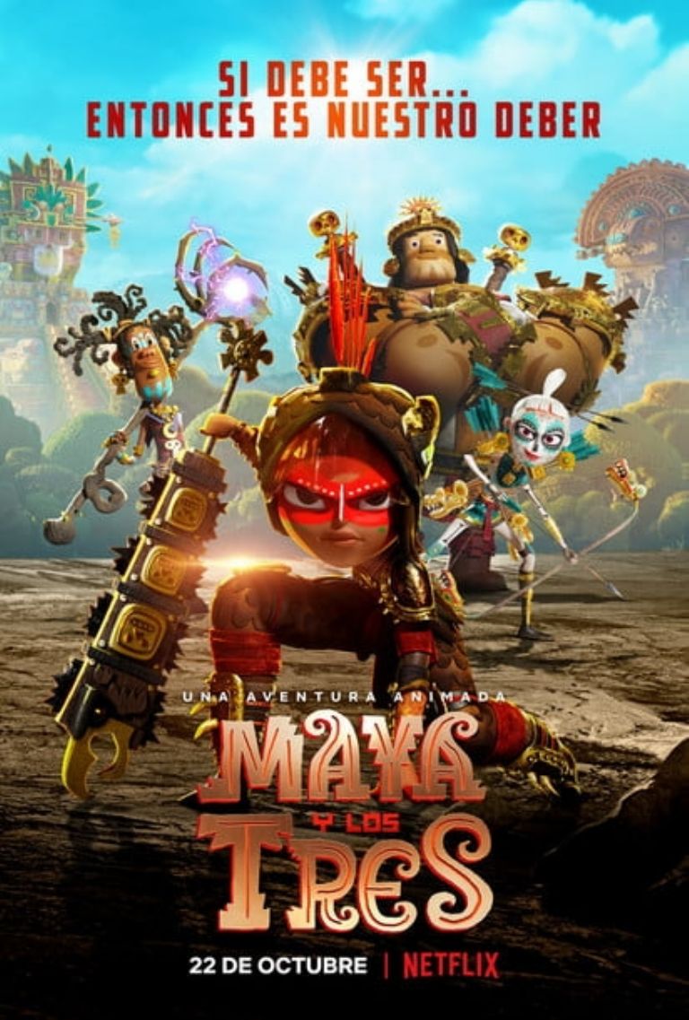 Maya y los tres, la nueva película animada de Netflix