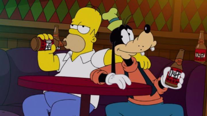 'Los Simpson' convenció a Disney para que dejara que Goofy y Homero bebieran una cerveza