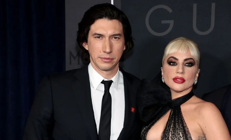 Adam Driver junto a Lady Gaga en la presentación de House Of Gucci