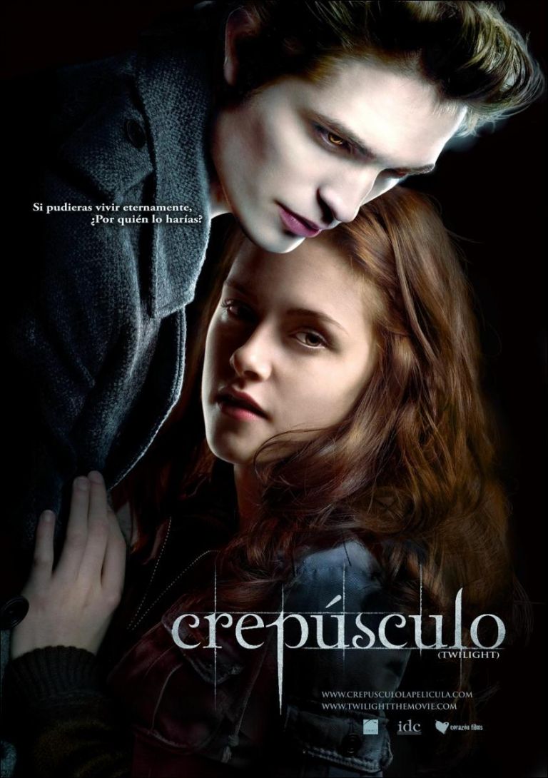 Robert Pattinson y Kristen Stewart en Crepúsculo