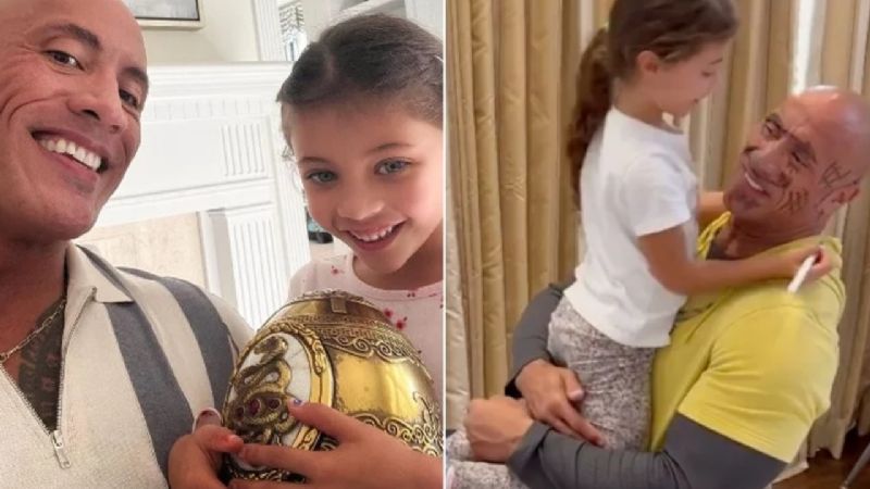 El deseo de cumpleaños de The Rock para su hija hace que el corazón se derrita