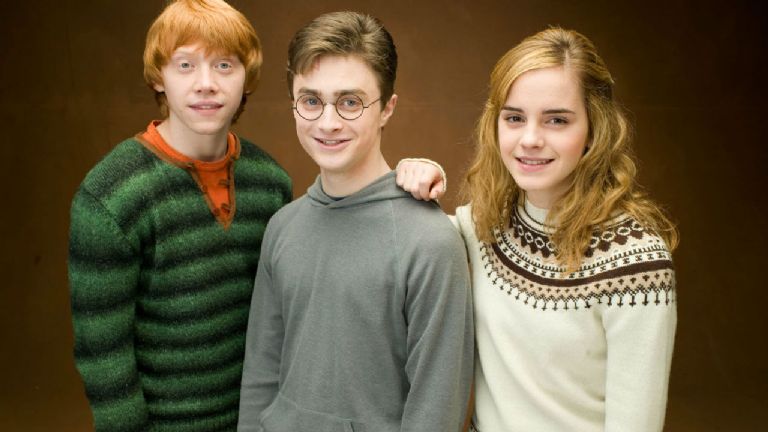 Emma Watson, Daniel Radcliffe y Rupert Grint 