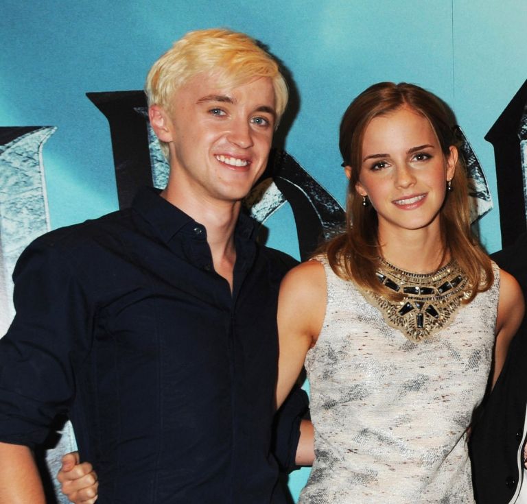 Tom Felton y Emma Watson