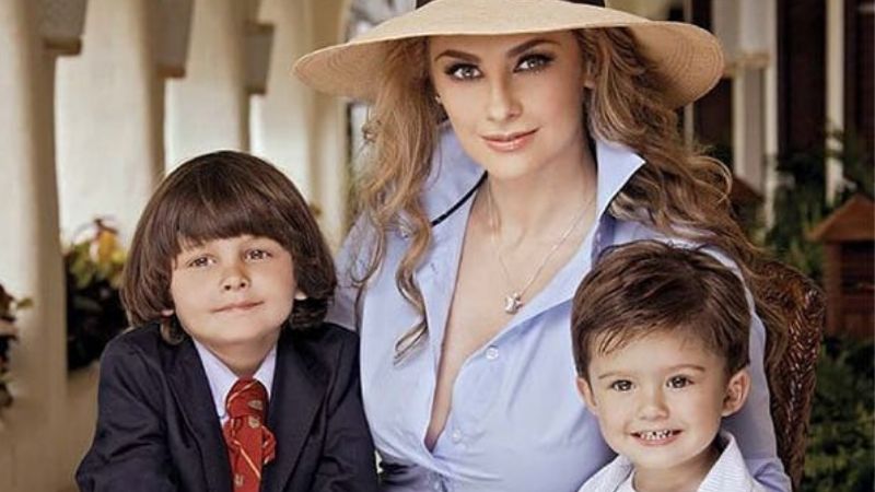 Gran equivocación: Aracely Arámbula mostró por error el rostro de uno de sus hijos y explotaron las redes