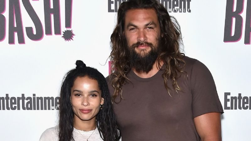 Jason Momoa apoya a su hijastra Zoë Kravitz con un dulce porteo de Instagram