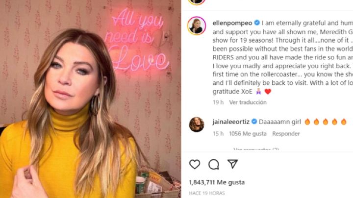 SE SUPO TODO: La estrella de Grey's Anatomy, Ellen Pompeo, rompe el silencio sobre su salida después de 19 temporadas