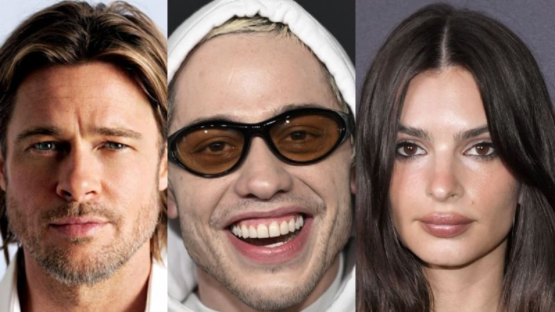 Insinúan un triángulo amoroso: ¿Emily Ratajkowski dejó a Brad Pitt por Pete Davidson?