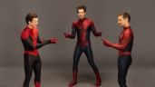 Andrew Garfield dice que Tom, Tobey 'no podían dejar de reír' durante la foto del meme de Spider-Man