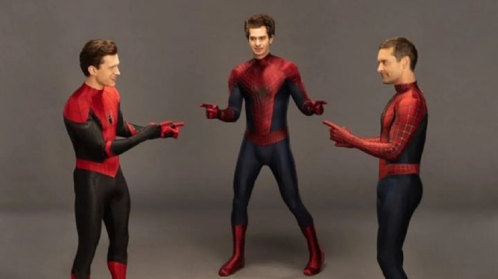 Andrew Garfield dice que Tom, Tobey 'no podían dejar de reír' durante la foto del meme de Spider-Man