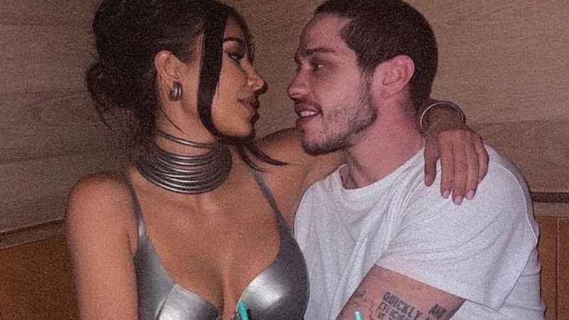 Kim Kardashian aparentemente retocó con Photoshop la cara de Pete Davidson y los fanáticos se están volviendo locos