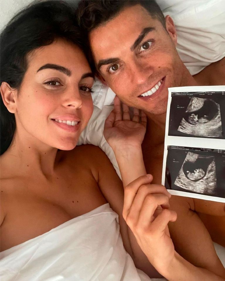 Cristiano y Georgina revelaron que esperaban mellizos en diciembre.