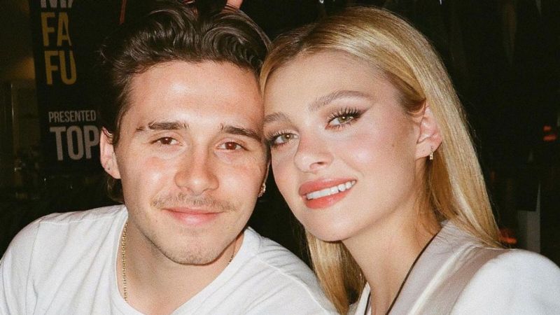 Brooklyn Beckham hace alarde de su nuevo arte corporal con votos matrimoniales a Nicola Peltz