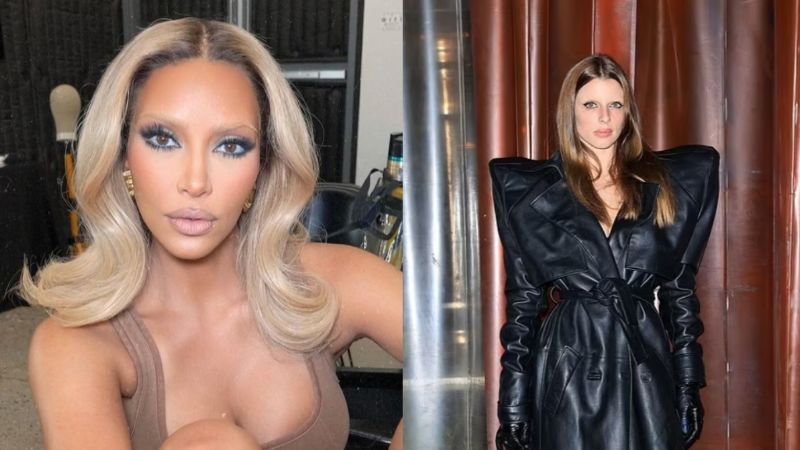 La ex novia de Kanye West, Julia Fox, adopta la tendencia de las cejas decoloradas de Kim Kardashian