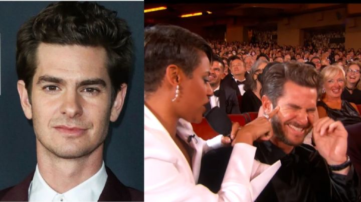 Premios Tony 2022: Andrew Garfield no puede controlar su risa mientras Ariana DeBose canta desde su regazo