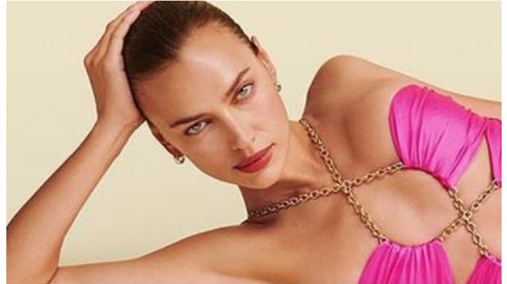 Guapísima todo el tiempo: Irina Shayk deslumbra con un body rosa de licra