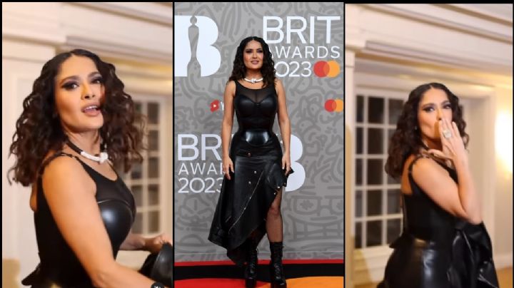 Salma Hayek explotó la red y elevó la temperatura con este ATREVIDO y sexy outfit de cuero