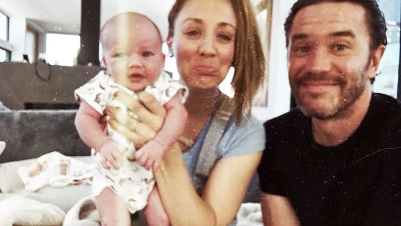 Kaley Cuoco y Tom Pelphrey celebran el primer aniversario con su hija Matilda