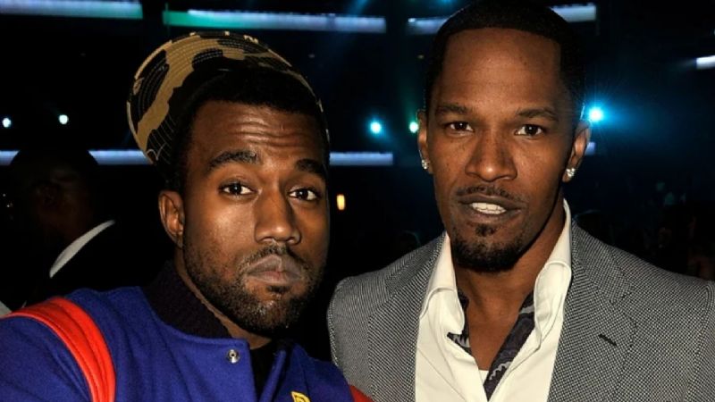 Jamie Foxx todavía parece estar unido a Kanye West a pesar de sus controversias