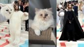 Jared Leto sorprende en la Met Gala 2023 disfrazado del gato de Karl Lagerfeld