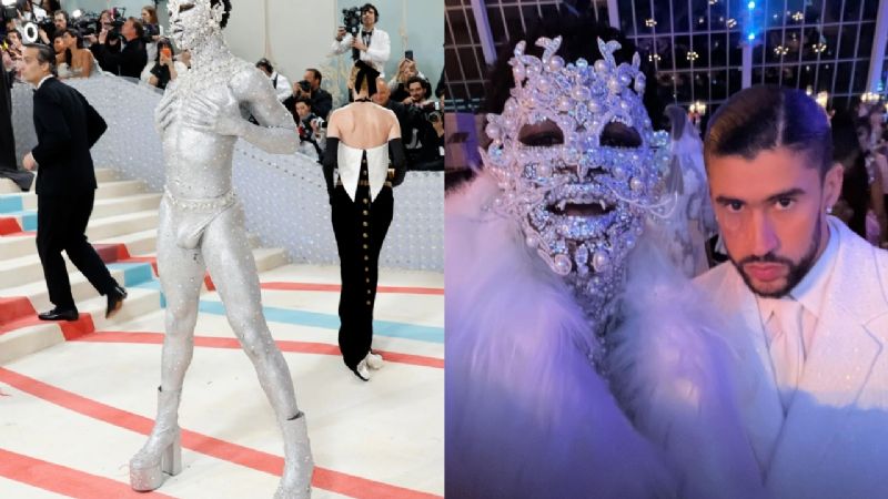 Lil Nas X enloquece en el Met Gala 2023 con un look de cristales y pintura corporal